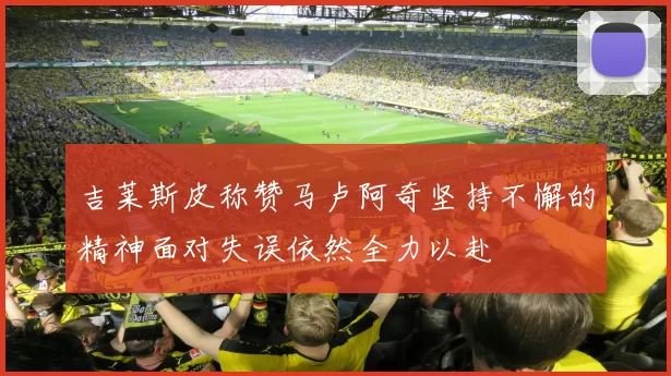 吉莱斯皮称赞马卢阿奇坚持不懈的精神面对失误依然全力以赴
